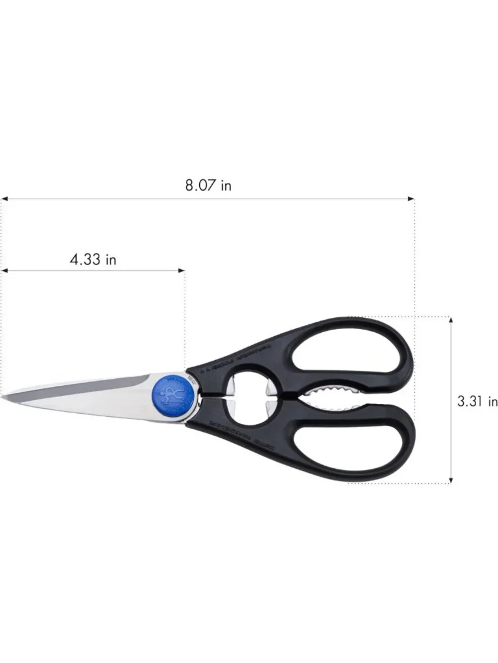 Multi-Purpose Kitchen Shears, Stainless Steel Blades, Soft Grip, Dishwasher Safe